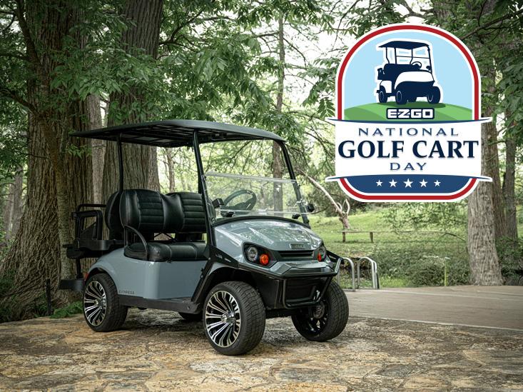 Express 6 National Golf Cart Day graphic