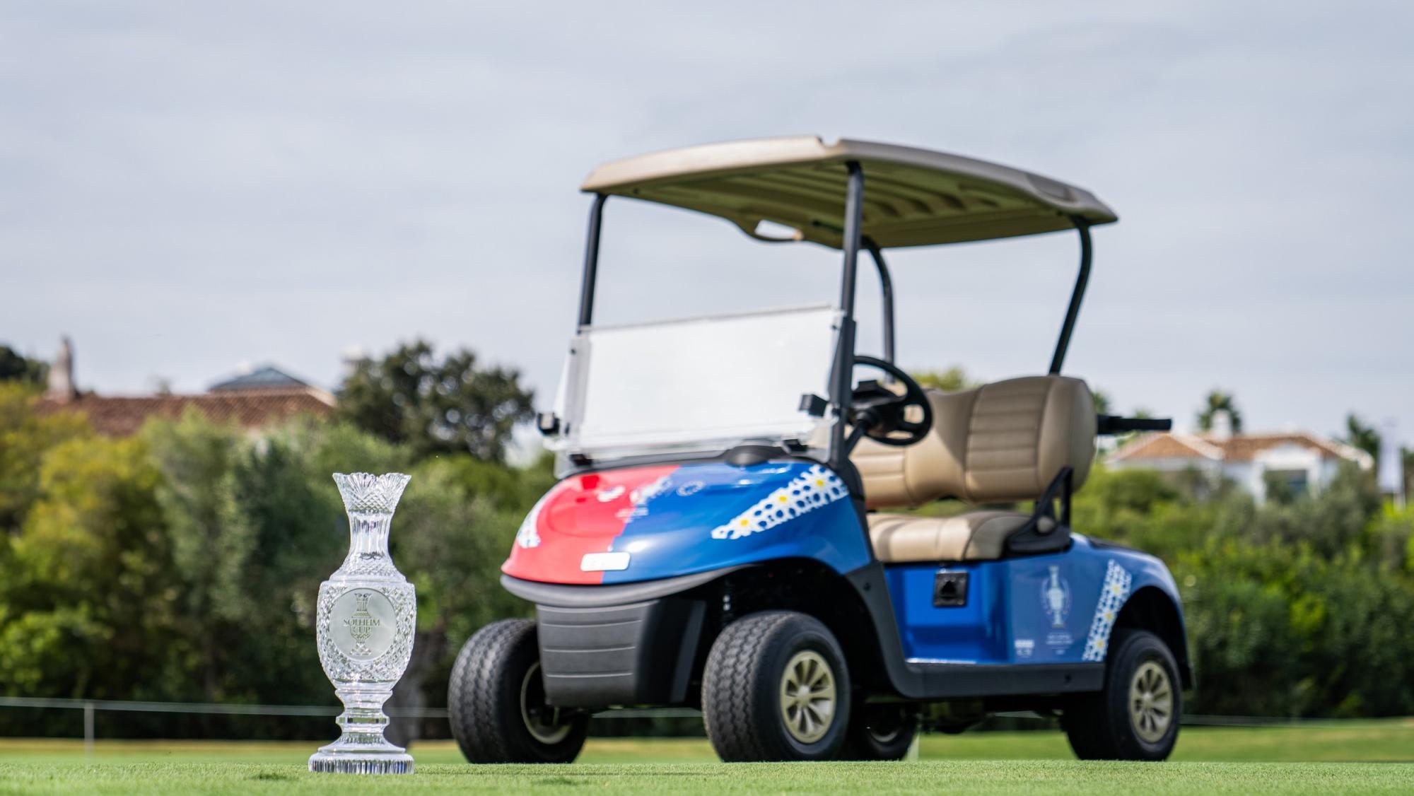 E-Z-GO Vehicle with Solheim Cup