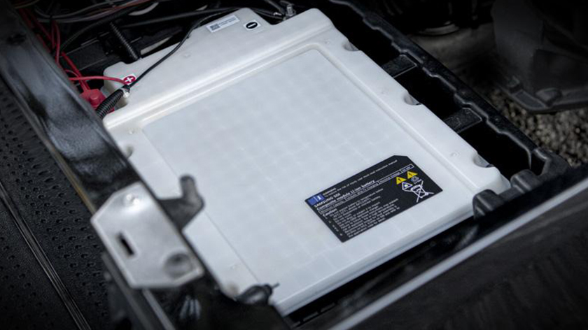 An inside look at the ELiTE Lithium battery that powers the E-Z-GO Express S6 golf cart.