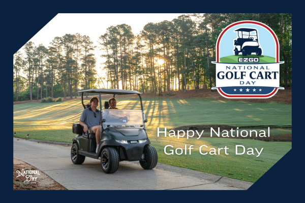 National Golf Cart Day Graphic