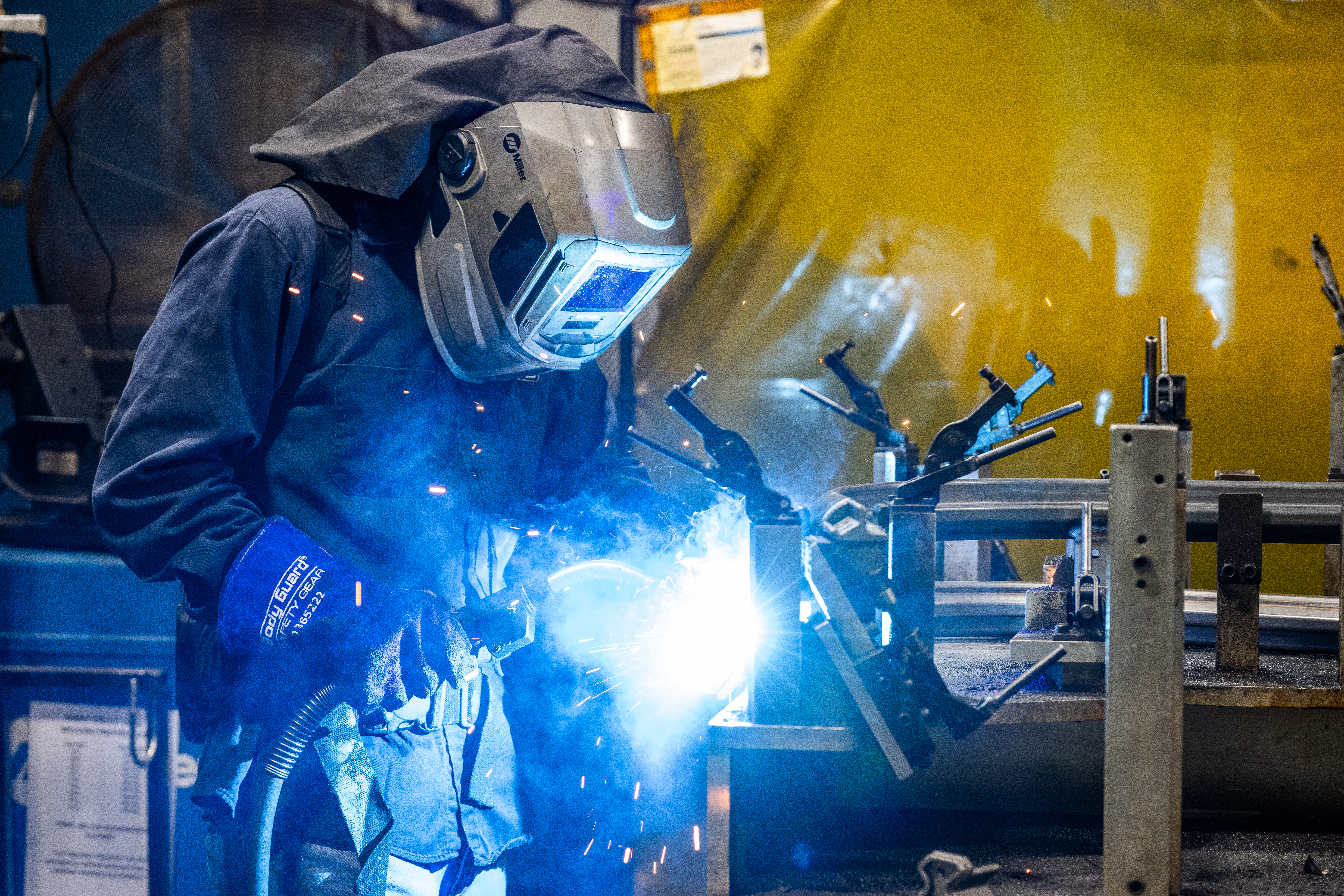 Welding in E-Z-GO Plant in Augusta, GA