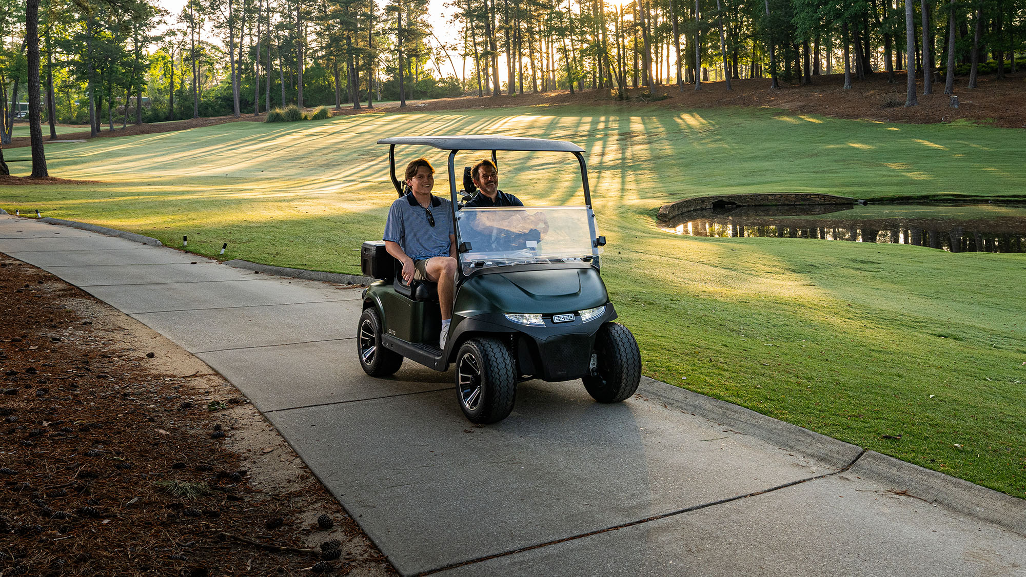 RXV 2 on cart path at golf course
