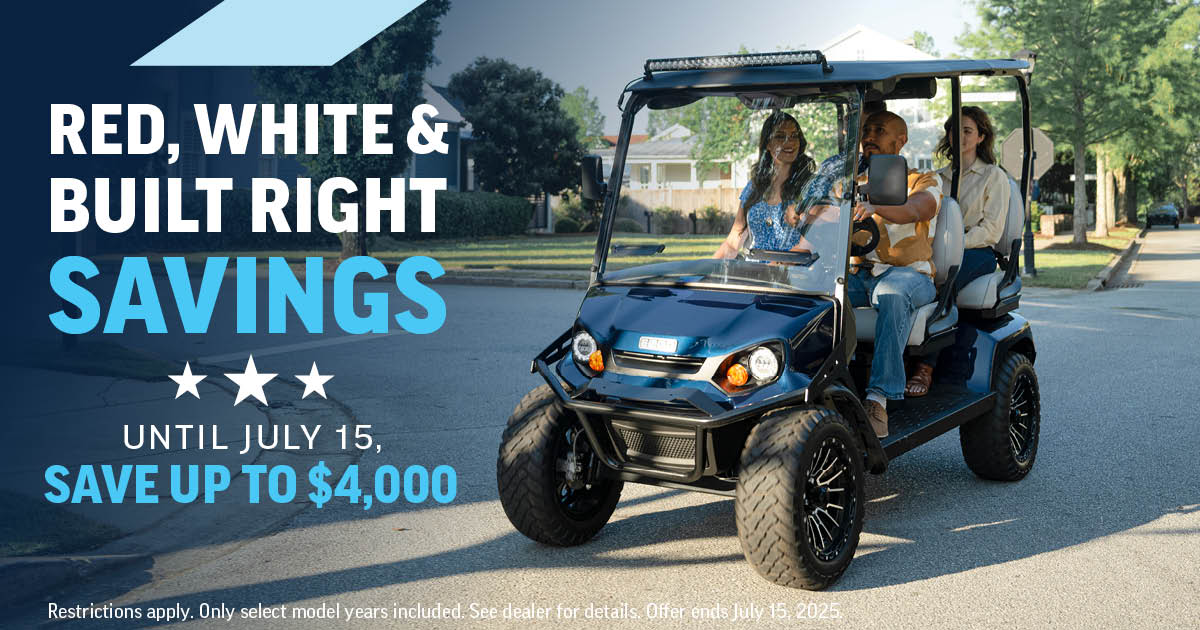 Red, White, and Built Right Savings Graphic - Enjoy up to $4,000 off until July 15th!