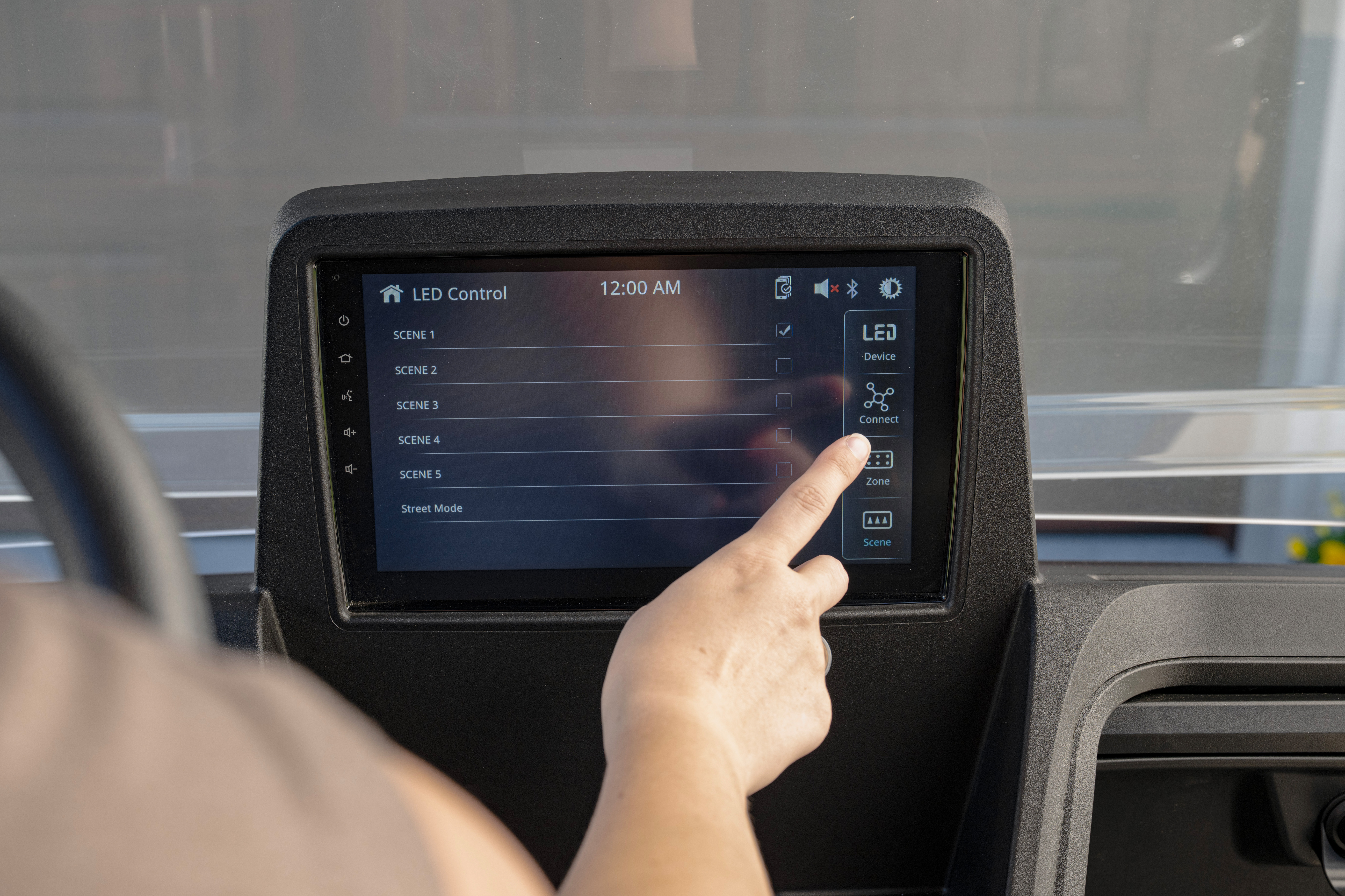 Multi-colored headlight controls