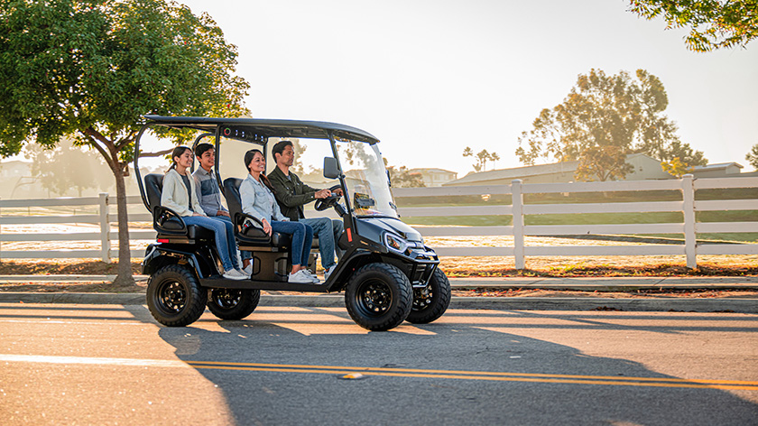E-Z-GO 4 forward seats seater electric golf cart