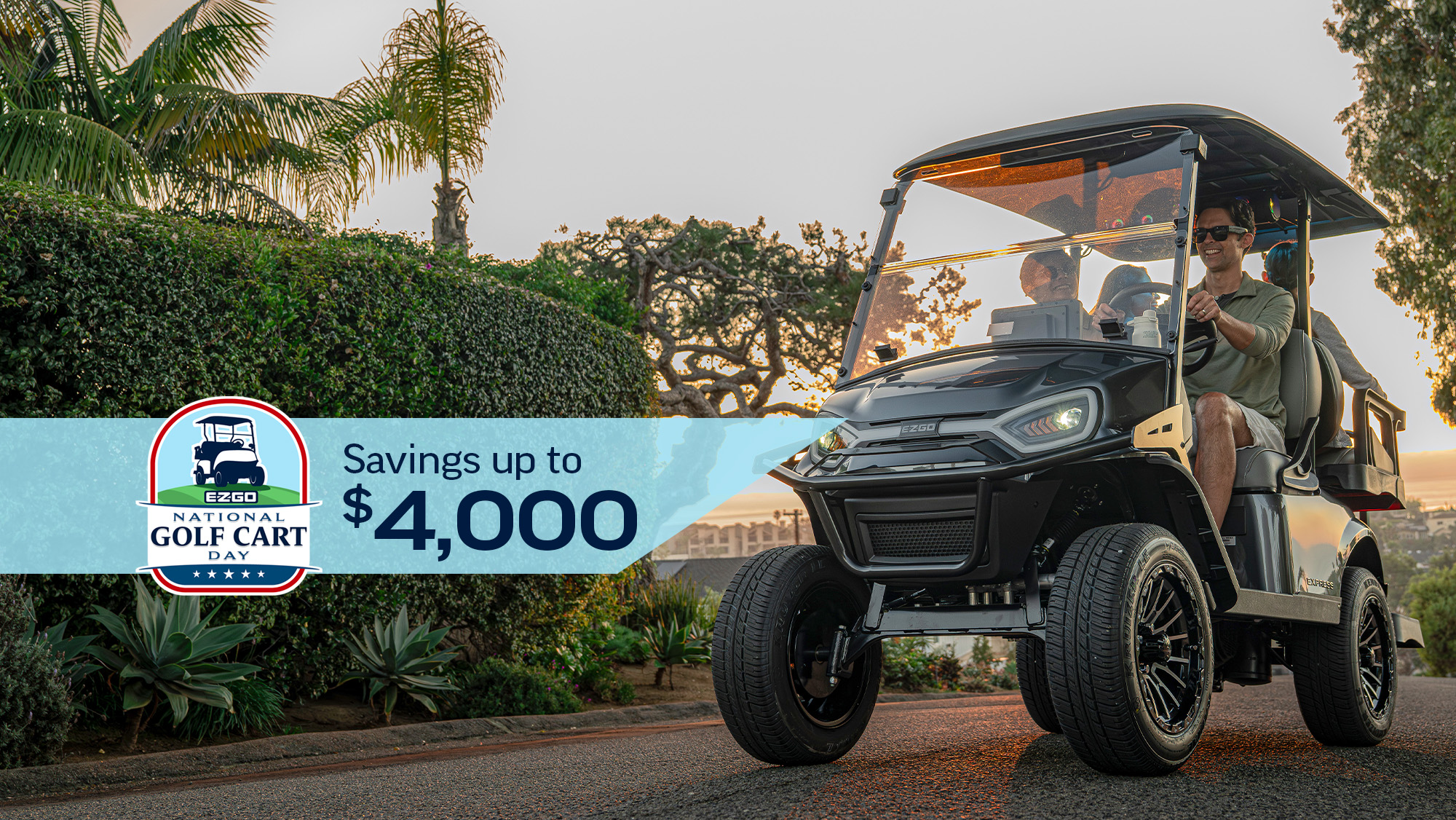National Golf Cart Day Graphic