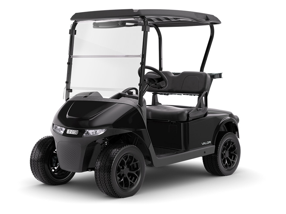 The E-Z-GO RXV 2 is a two-passenger electric or gas golf cart 