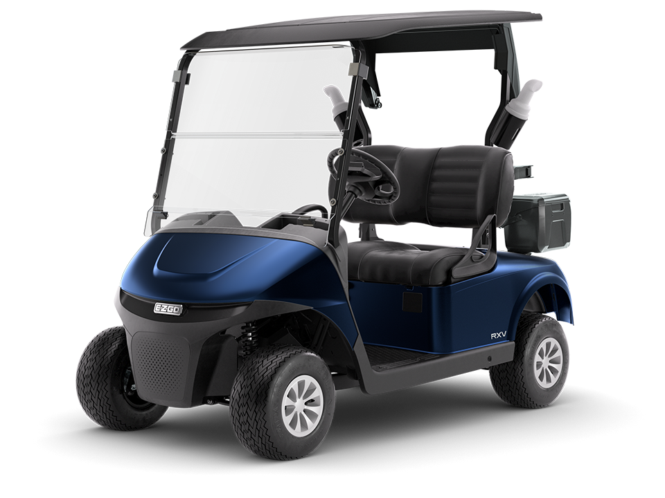 E-Z-GO RXV golf fleet vehicle in elite or gas powertrain