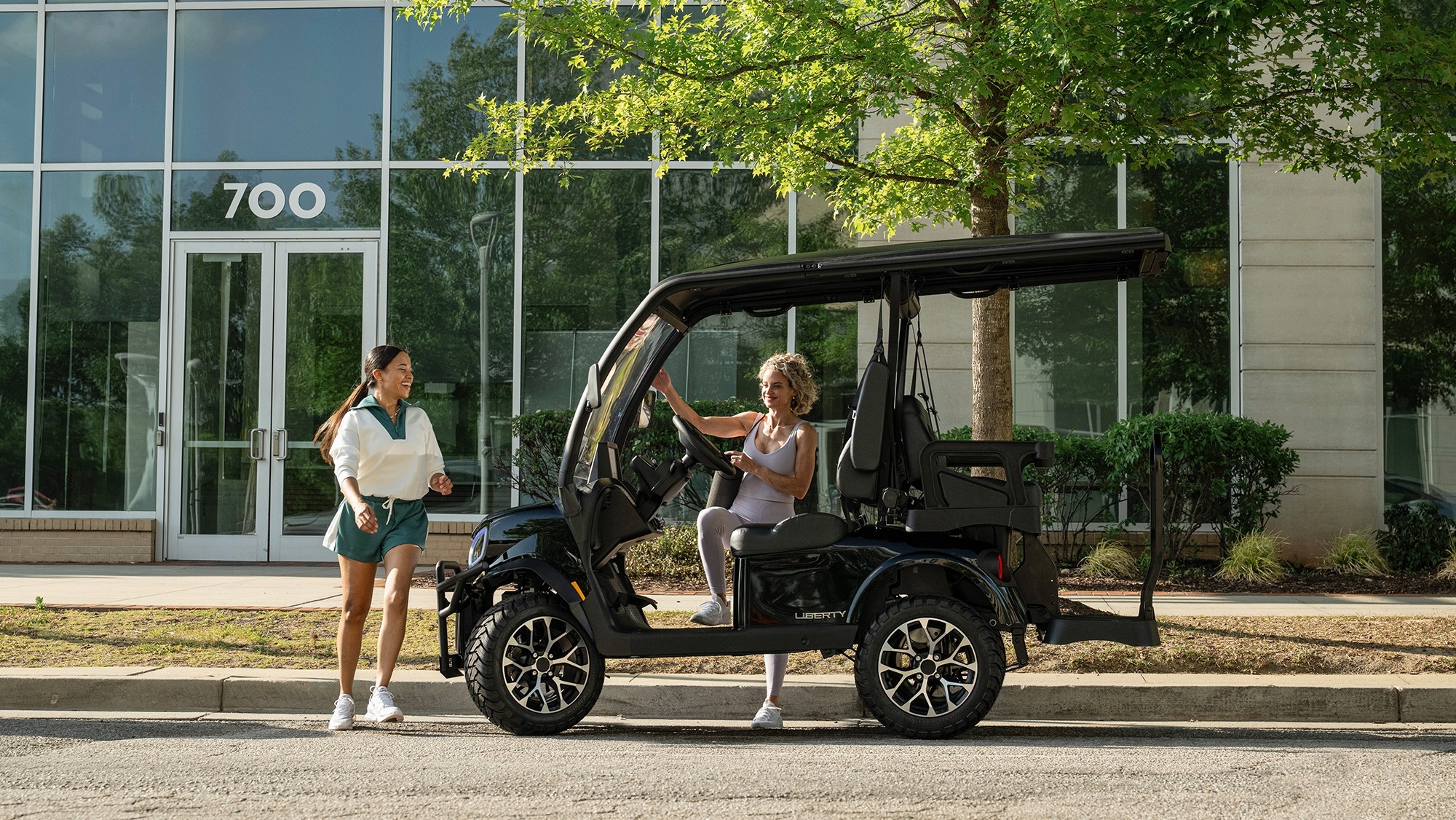 E-Z-GO Liberty 4 with 2 forward, 2 backward seats electric or gas golf cart