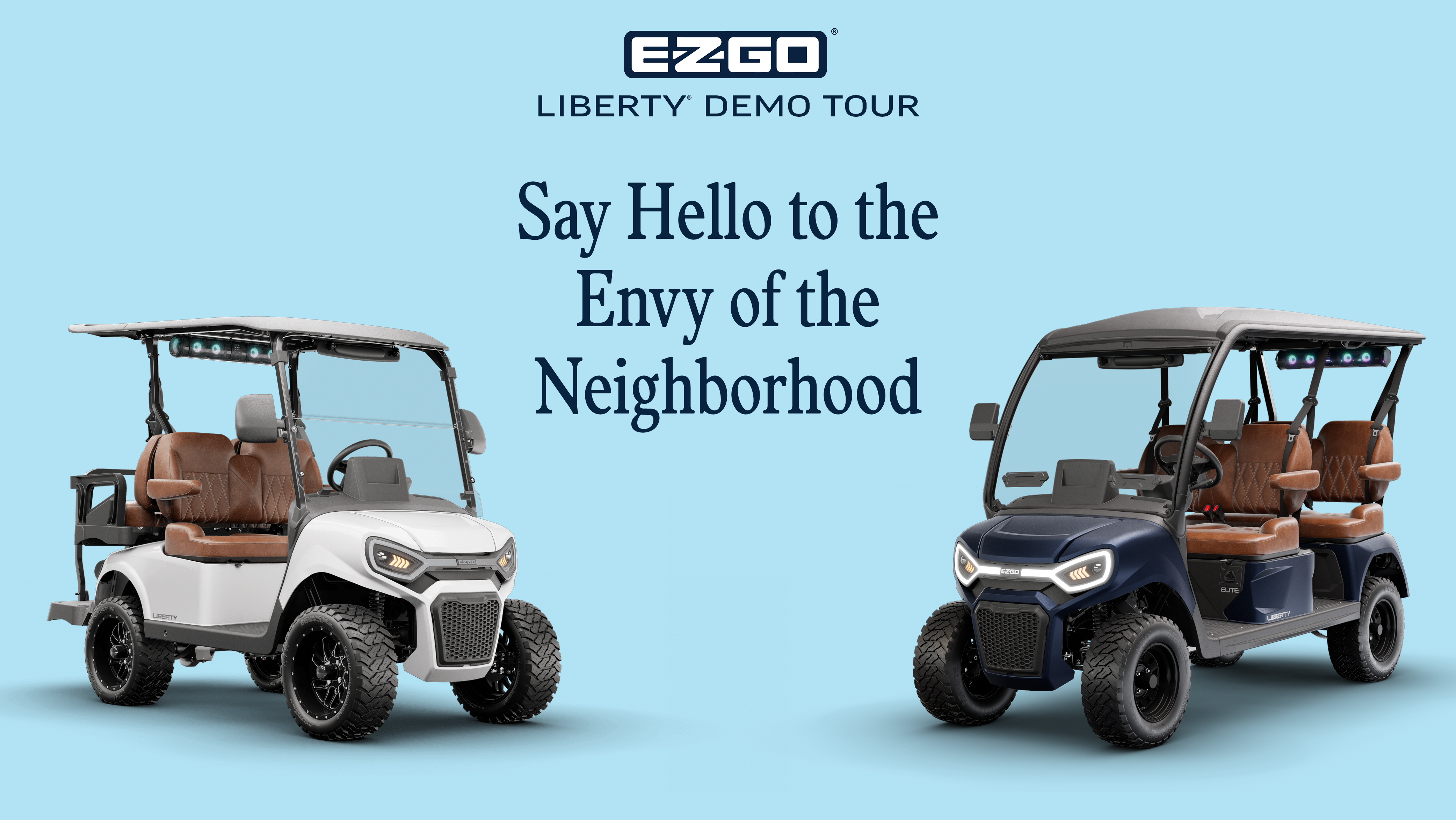 E-Z-GO Liberty Demo Tour Graphic