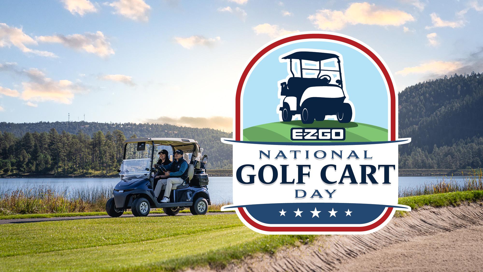 National Golf Cart Day Graphic