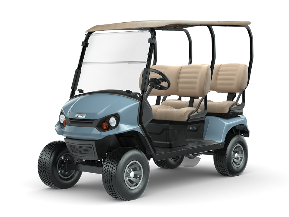 New Ocean Grey EZGO Liberty 4 Passenger Electric or Gas Golf Cart for Sale Near Me